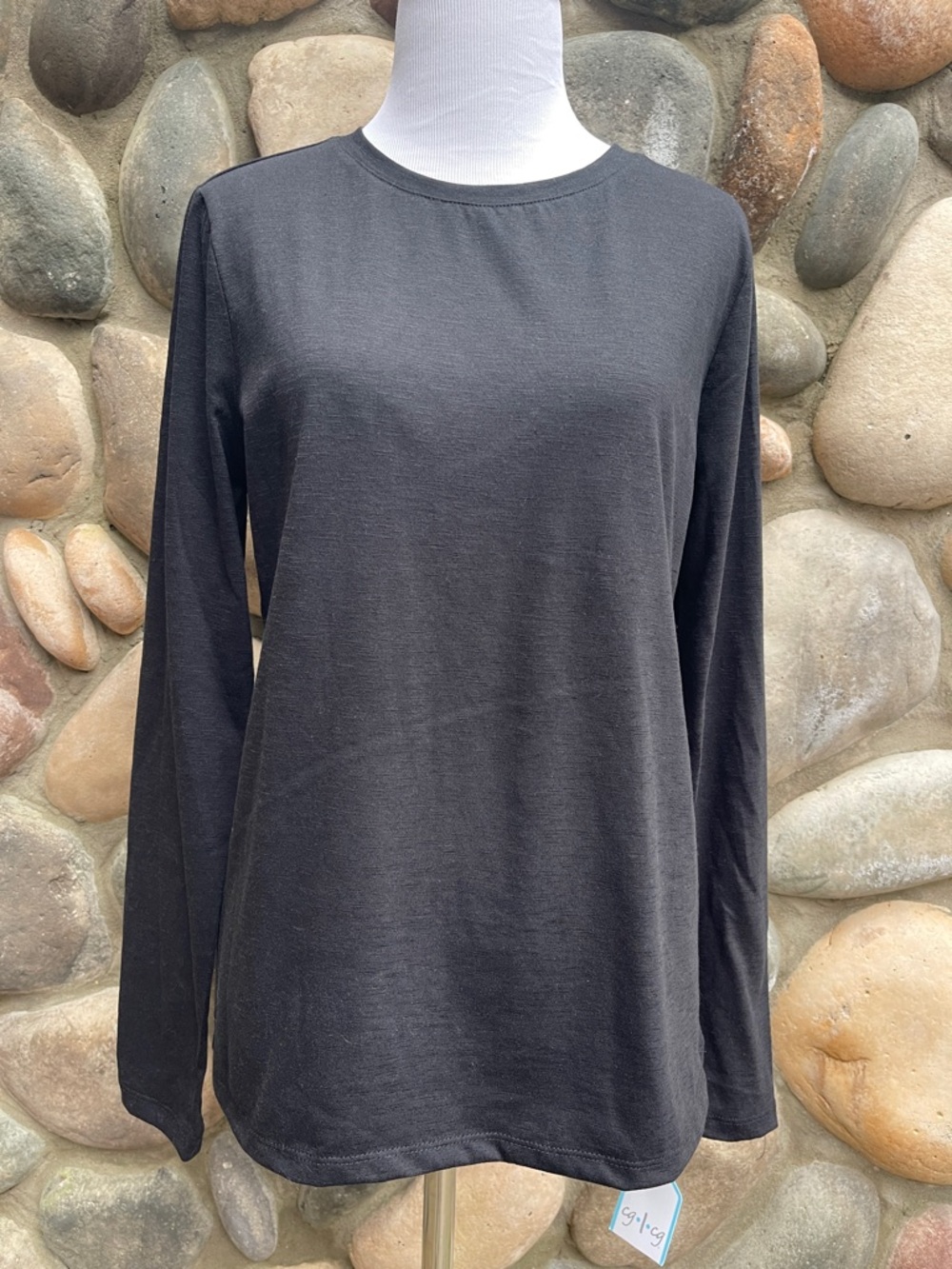 cg.l.cg Black Crew Neck Long Sleeve T-Shirt NWT Small